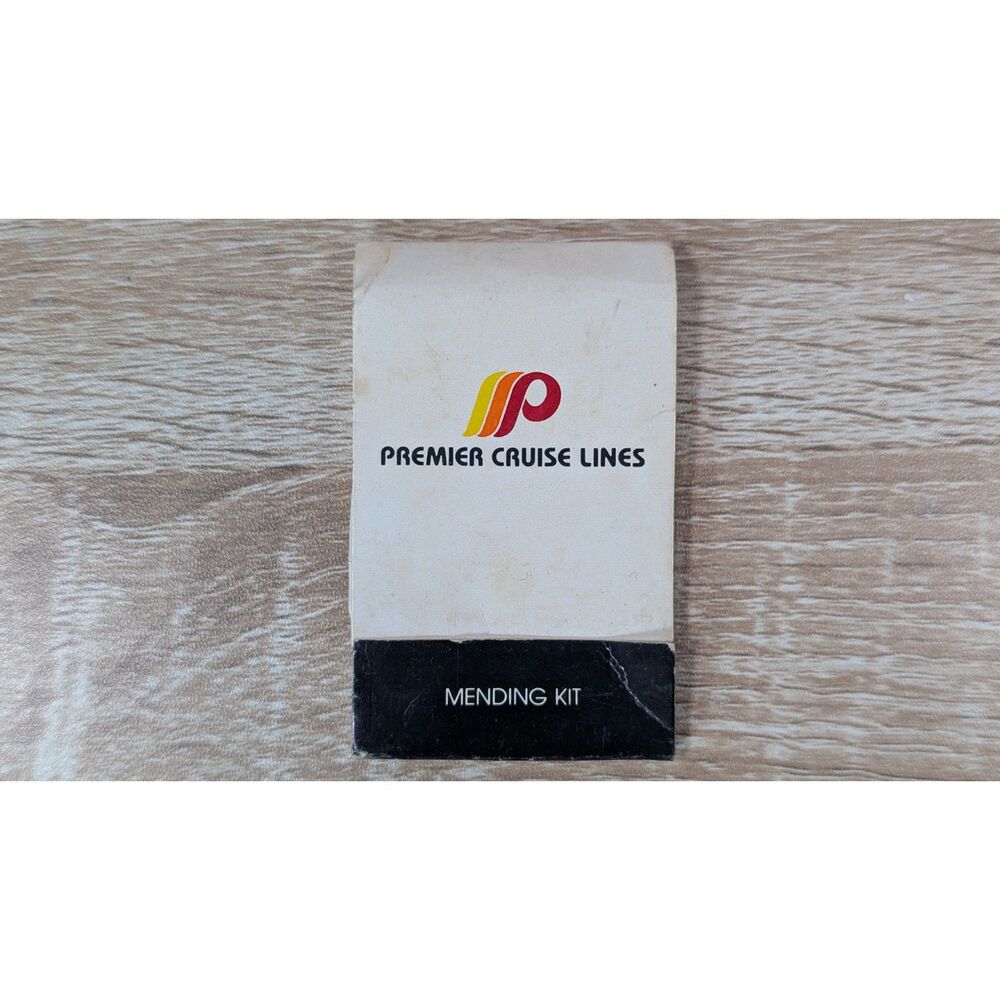 Vintage Premier Cruise Lines Sewing Mending Kit Travel Hotel Souvenir